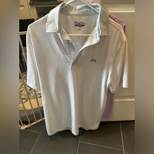 Straight Down Polo White